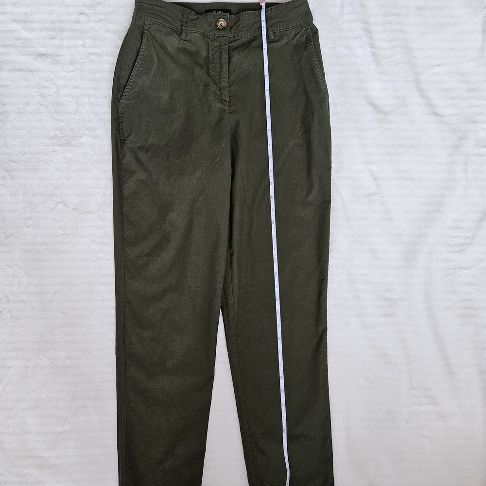 Dalia Women's Olive Green Pants - Size 4